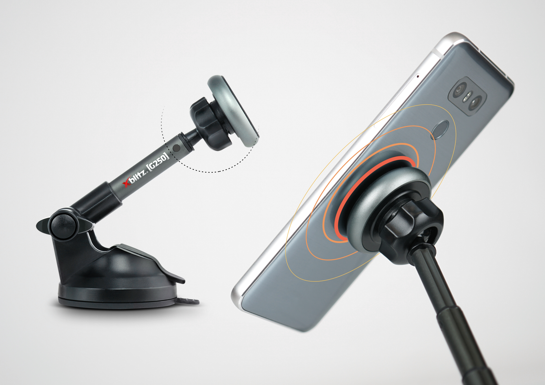 xblitz_g250 magnetický držák na mobil do auta evtech_cz
